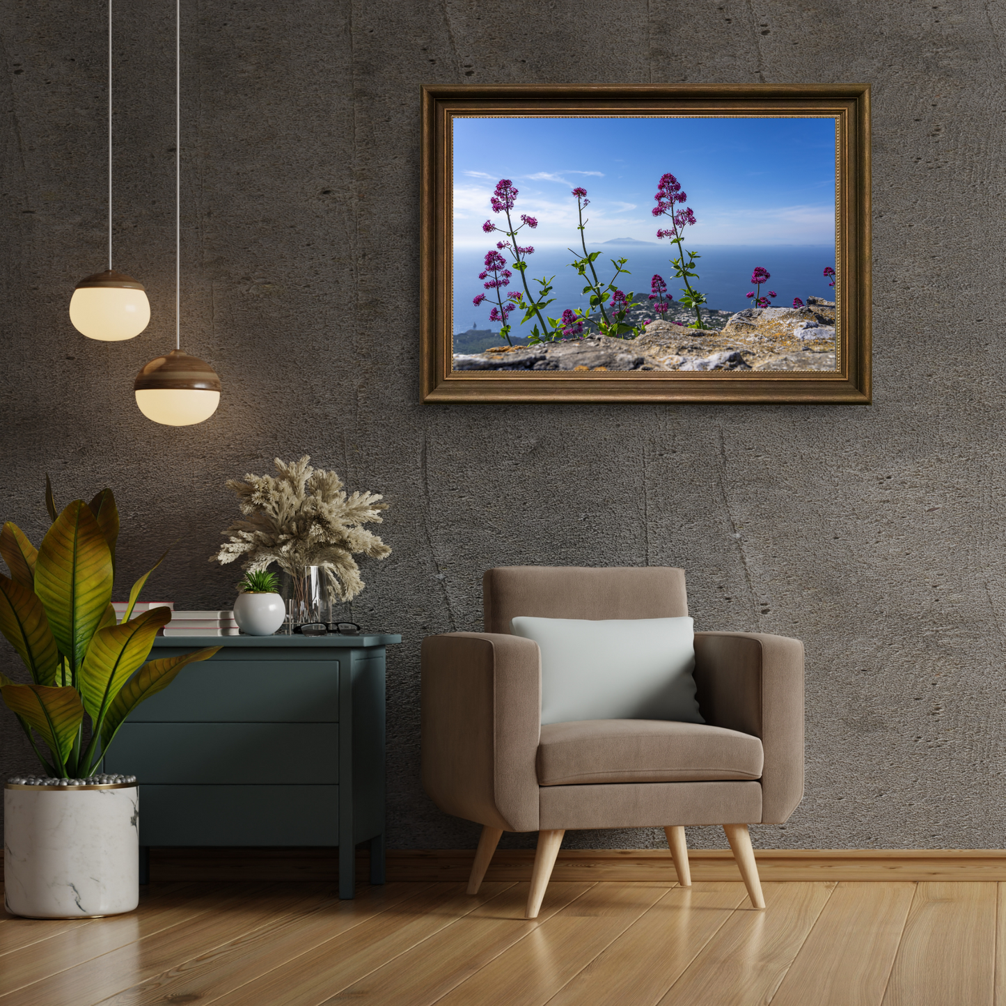 View From Monte Solaro In Capri