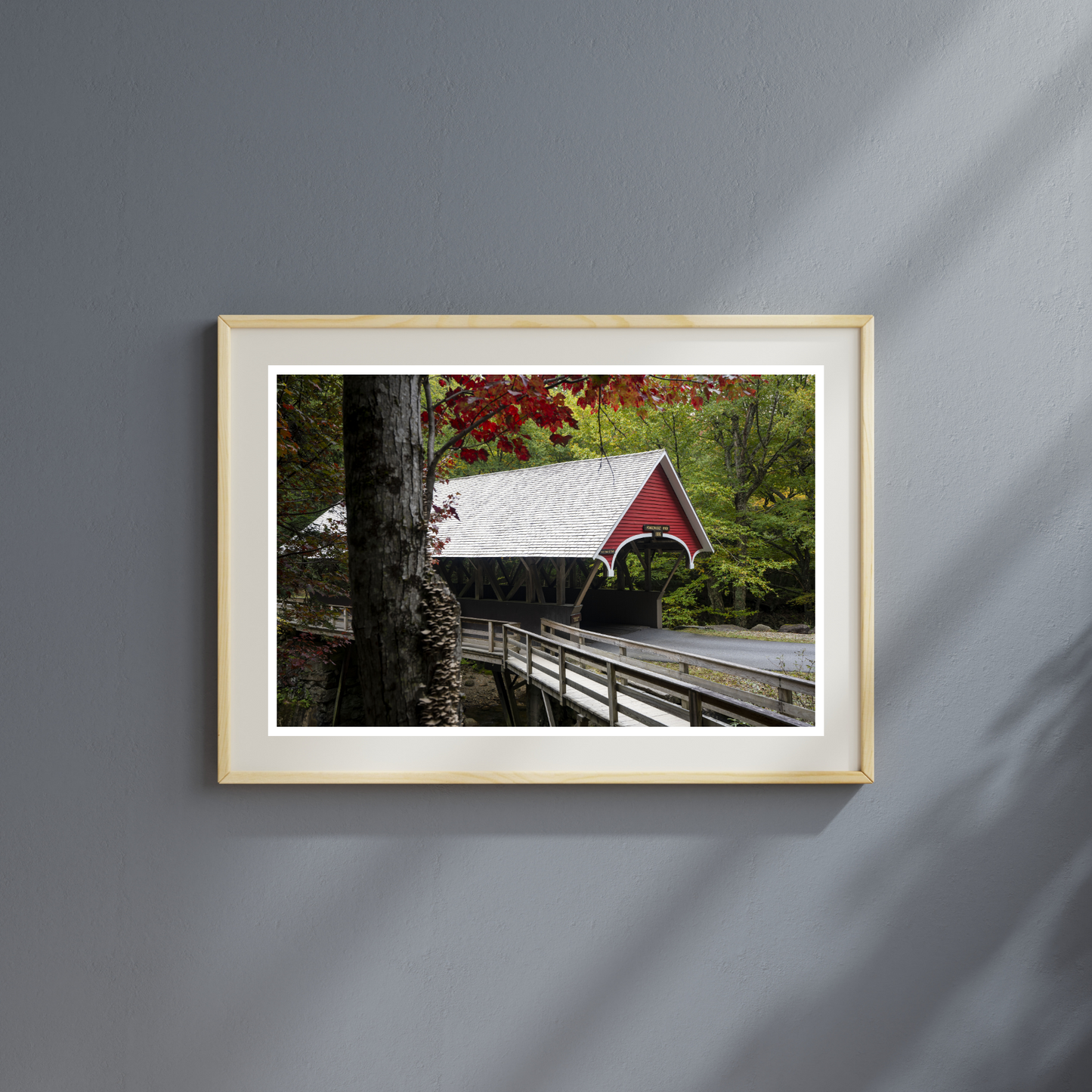 Flume Covered Bridge New Hampshire