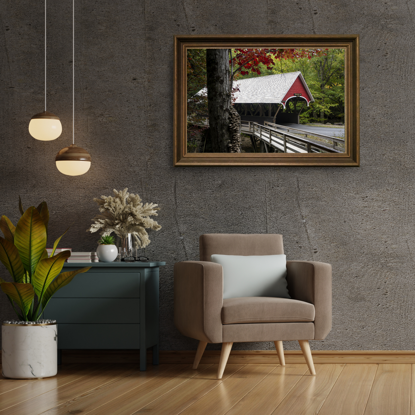 Flume Covered Bridge New Hampshire