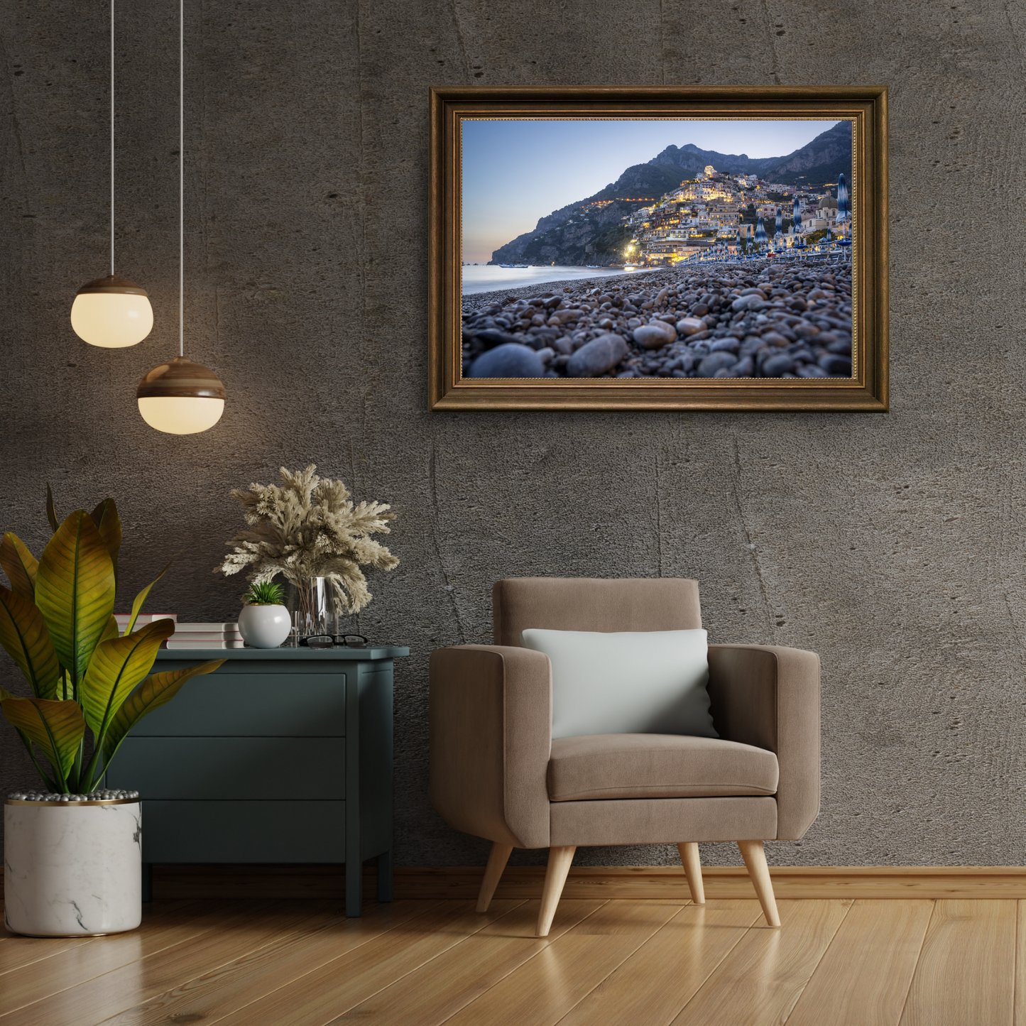 Pebble Beach In Positano Italy