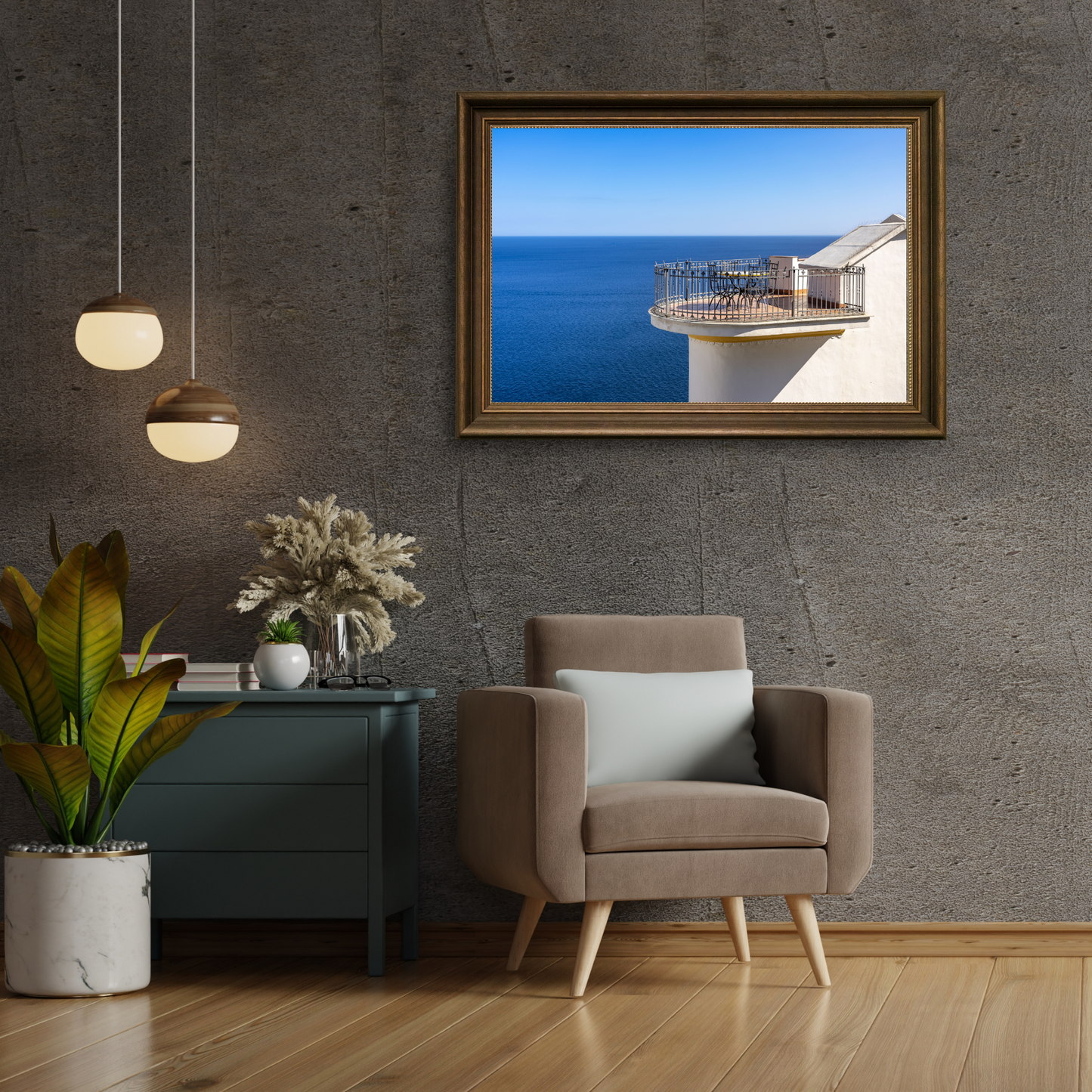 Tyrrhenian Sea View From Praiano Italy