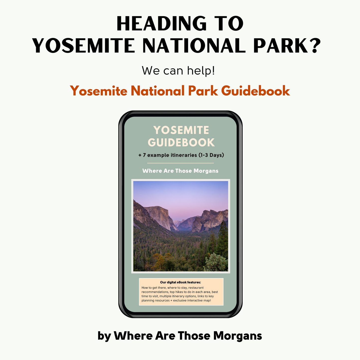Yosemite National Park Travel Guidebook