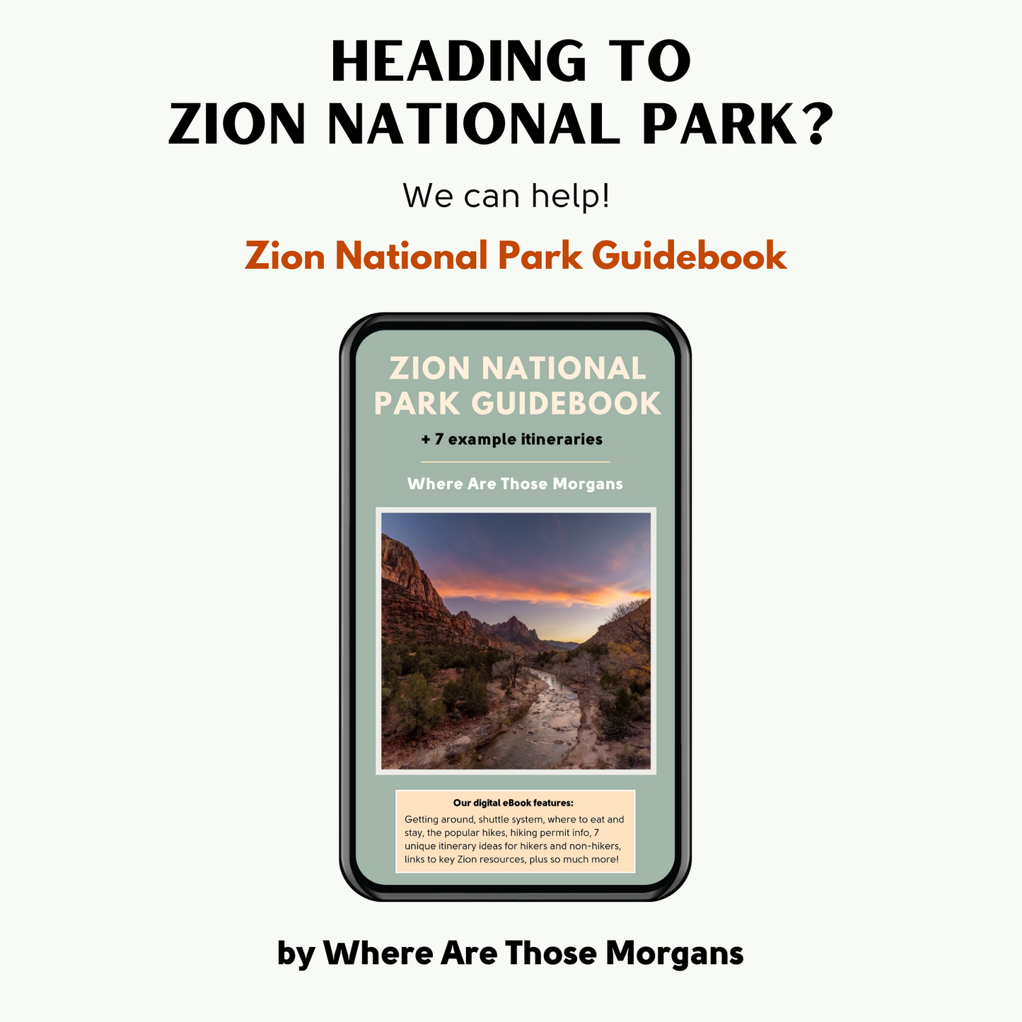 Zion National Park Travel Guidebook